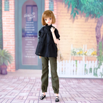 ジェニーちゃん服＊きれいめカーゴパンツ（カーキ）＊momoko
