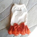 犬服！Msize！フリフリ　チェックスカート