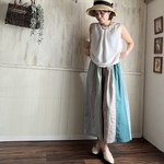 【6月5日限定価格】カラフルガーゼ ギャザースカート E