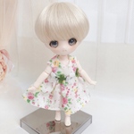 ショート花柄ワンピース【オビツ11/10cmサイズ】
