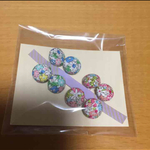 送料込み くるみボタン  ヘアゴム