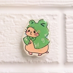 【再販ラスト1匹】ケロケロカッパを着たキンクマのマグネット