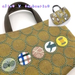 alive × tambourine  ミナペルホネン マカロンパッチワーク トートバッグ 