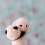 パンダと犬のチャーム(白)
