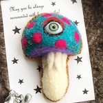☆送料込み☆羊毛フェルトきのこMonsterⰦ( ఠఠ̲ఠ )