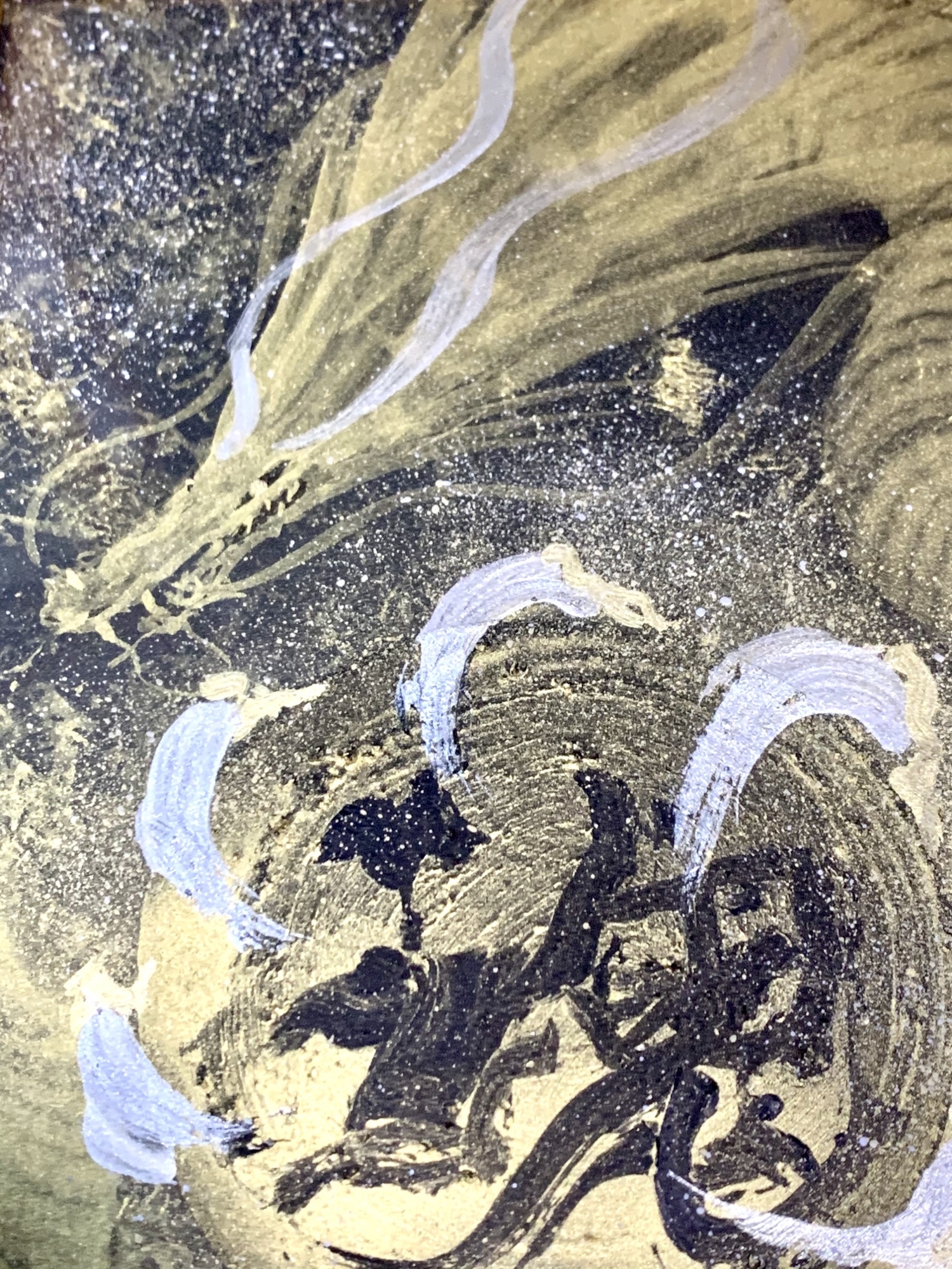 魂龍】一筆龍 エネルギーアート 開運 龍 絵 オブジェ 隕石 - 隕石雑貨