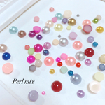 400個♡半円カラフルパールmix