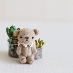 ＊kumahari＊約4cm程のミニミニサイズの小さなクマさん ベージュ