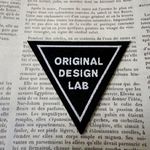三角刺繍タグ　黒　５枚セット 