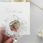  ポニーフック［ flower planet  ］ ヘアアレンジ 天然石 ドライフラワー プレゼント 春 夏 秋 冬