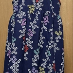 浴衣リメイク　小菊　ハイウエストノースリーブワンピース　(身幅55ｾﾝﾁ)