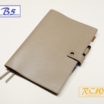 RCW◆本革 手帳カバー(B5)大人のグレージュ  T616