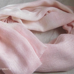 茜と白木蓮で染めた木綿のストール