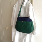 フラスコバッグ　コン×ミドリ　帆布