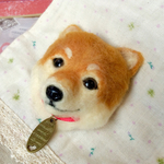 羊毛フェルト・ 柴犬(ブローチorマグネット)