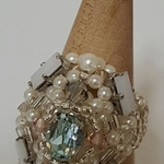スワロフスキー・アクアマリン・エレガント・Ring