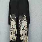 フォーマルウエア ３P 留袖 アンティーク 着物リメイク 刺繍 鳳凰 菊花模様  縮緬  結婚式 パーティー 