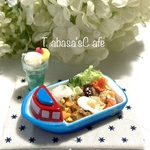 hand made ミニチュア　ドールハウス　ちびっ子プレート　お子様カレー🛳
