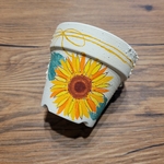 ひまわり 手描き鉢 2.5号