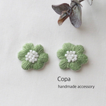 刺繍ピアス　#49