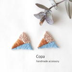 刺繍ピアス　#39