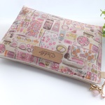 LIBERTY　リバティ　Forget me nots　フォーゲットミーノッツ　11P   ビニコの中布・内ポケット・マチ付ポーチ　★メイクポーチに♪