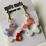 お花ピアス