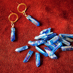¥500☆【20個】小さな神秘なる氷柱クリスタル石（ブルー）　品番G-3