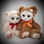 nu-ageさま専用　2体　オーダーメイド　くまの着ぐるみ猫ちゃん🐱　