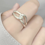 幸運を呼び込む結び目silver knotringRA0552