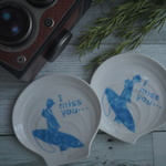 『I miss you…』シリーズ 貝殻ミニプレート