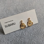 小さいプレートゴールド　ピアス／イヤリング　樹脂ノンホールピアス・金属イヤリング・サージカルステンレス　パーツ変更可能