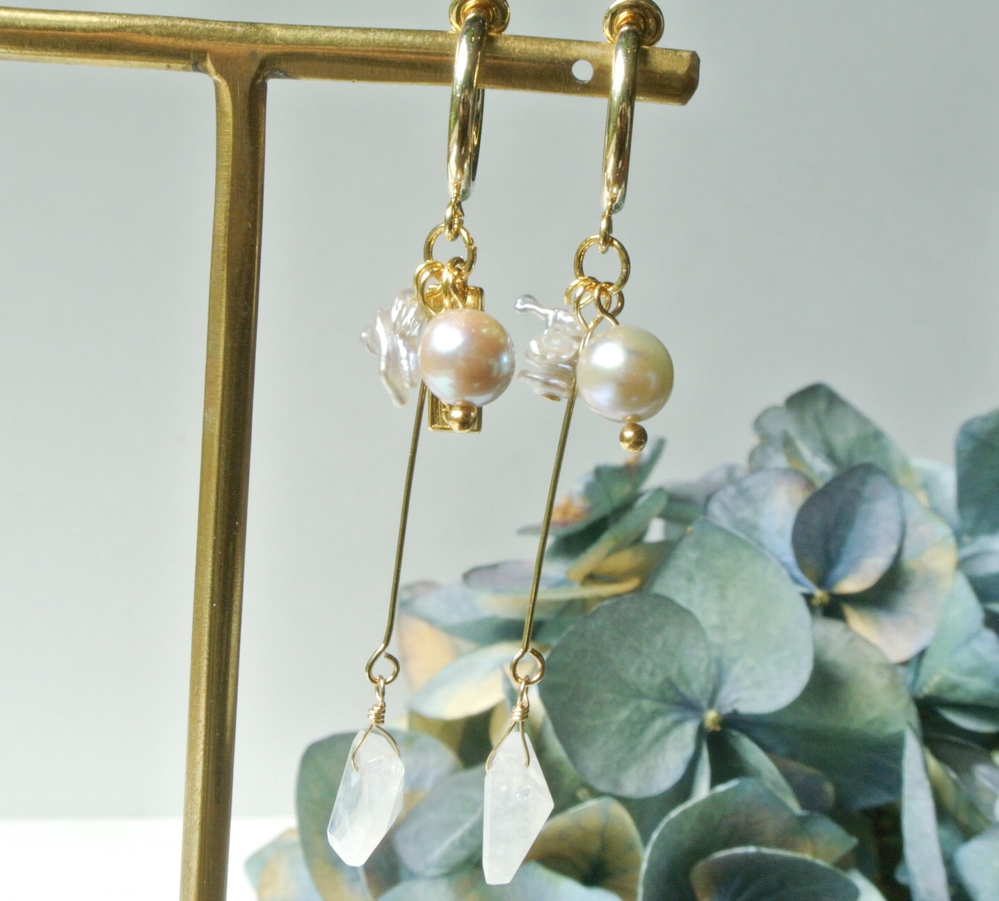 JEM × AKOYA ── Moonstone Pierce 4,830円