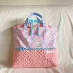 入園入学体操着お着替え袋持ち手内袋巾着10バレリーナうさぎバレエ