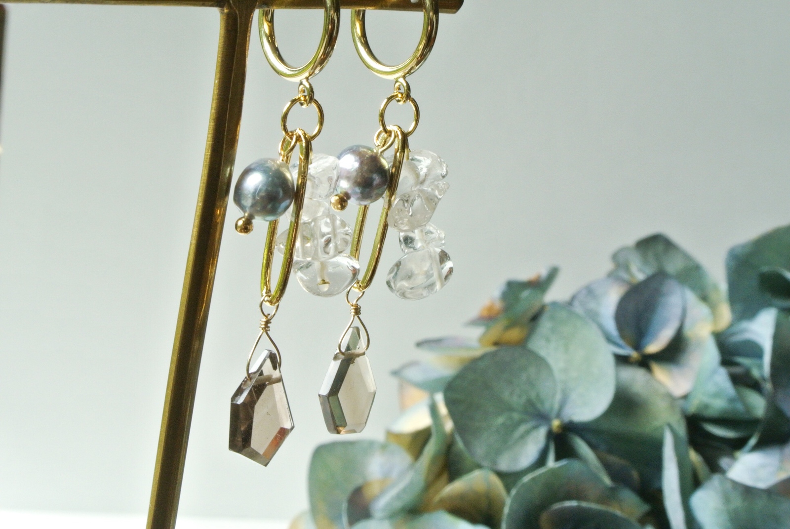 JEM × AKOYA ── Smoky Quartz Pierce 5,037円