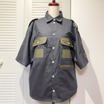 【SALE!!▼】 22-GIRLS SCOUT SHIRTS  ▶︎シャツ・ワークシャツ・ボーイスカウトシャツ・ミリタリー・チャコール・カーキ