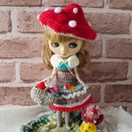 【リクエスト】[キノコの妖精さん５点セット]ブライス アウトフィット Blythe