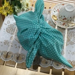 【本日のお買い得】大人可愛い❤️50×50大きなお弁当も包める大きなナフキン(ペパーミントグリーンドット