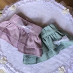 犬服　スカート　❇︎リネン❇︎ラベンダーandミントグリーン