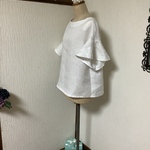 nansuk様専用ページリネン　フリル袖ブラウス💕