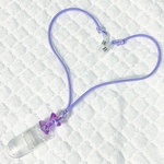 補聴器ストラップ パープル系 両耳用