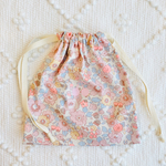 ベッツィ ピーチ レア♡巾着♡20×19♡輸入リバティ生地使用
