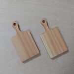 ミニチュア◆木製カッティングボード3枚(S)◆パーツに ドールハウス 　まな板　N01