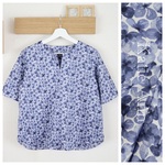 【期間限定SALE♡7/11まで】リバティ＊キーネックブラウス（11号)