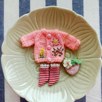 【オビツ11】刺繍ニットセーター＋靴下＋バッグ
