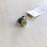 dry flower tile ring blue2/ドライフラワー レジン