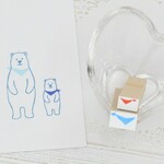 しろくまの親子はんこ (スカーフのみ)