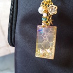 【夕暮れバージョン】シャラシャラ海の物語キーホルダー　シャカシャカ　シャカシャカ　レジン