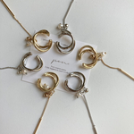 (再)【ゴールド】 ロングイヤーカフ(淡水パール)