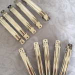 おとかさん☆専用  100㎜×10㎜シルバーバレッタ 10個セット